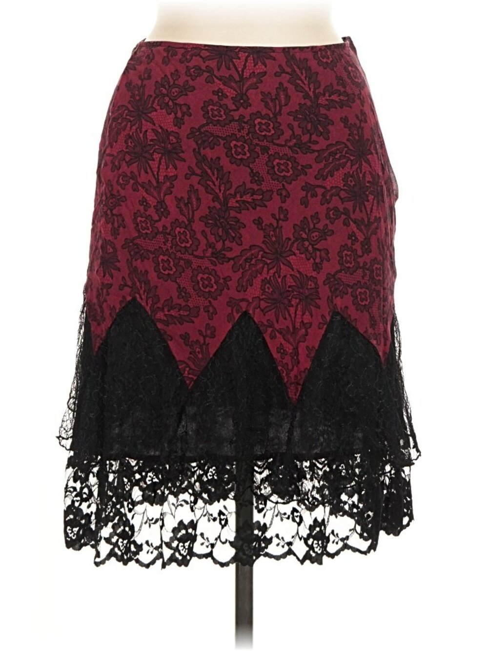 Brocade Silk Lace Skirt 1990s WHIMSIGOTH FAIRYCORE VINTAGE RARE EUC